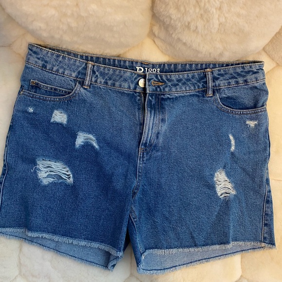 Blue Denim Shorts - Picture 1 of 4
